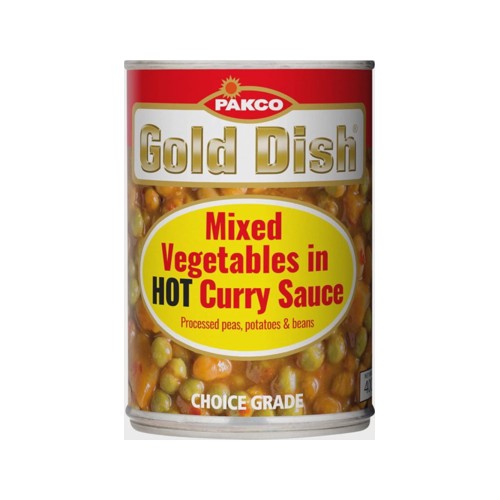 Gold Dish Mixed Vegetables in Hot Curry Sauce Vegetable