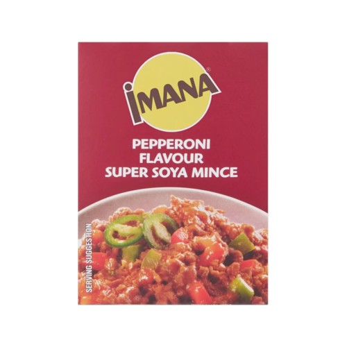 Imana Pepperoni Flavour Super Soya Mince 100 g