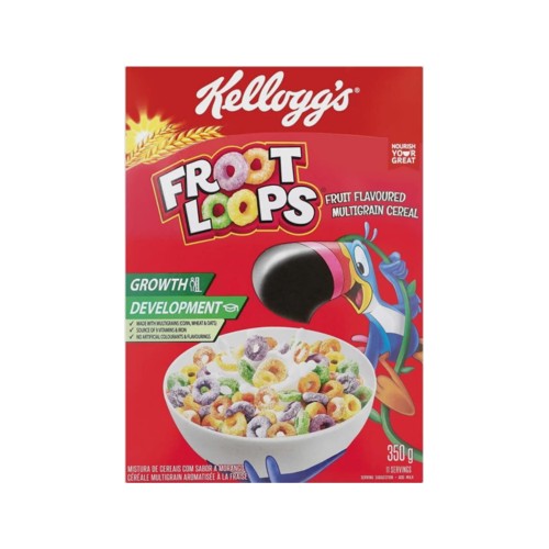 Kelloggs Froot Loops Box