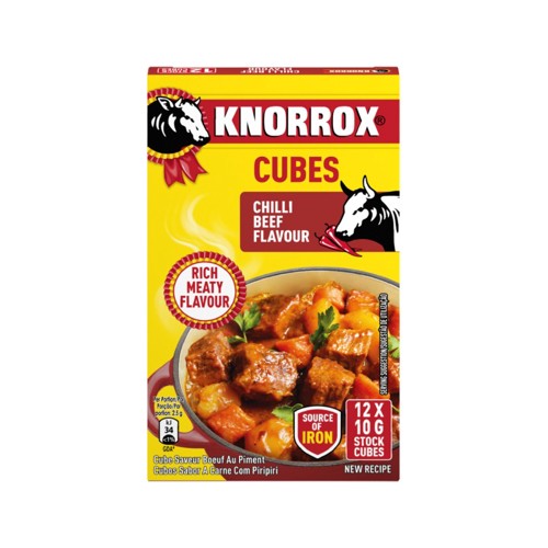 Knorrox Chilli Beef Flavour Stock Cubes