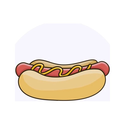 Letinair 3 Cm Azeeda 24 x Hot Dog Round Stickers - 4c
