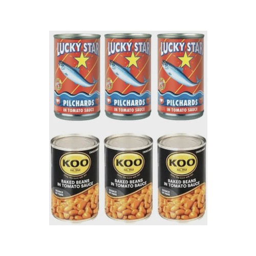 lucky star koo edible combo baked beans