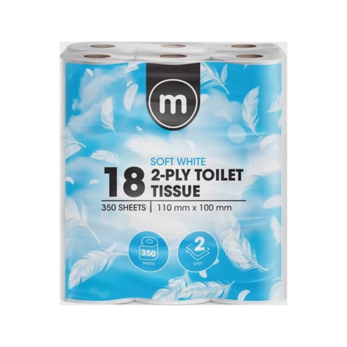 M 2 Ply Toilet Paper Roll