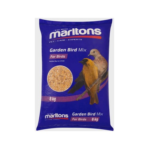 marltons mixed bird seed meat 8 kg dry adult bird food