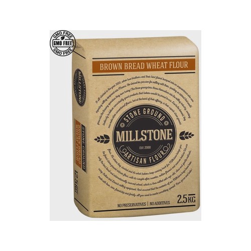 millstone artisan flour stoneground brown bread flour