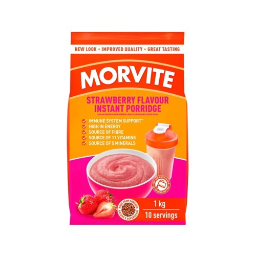 Morvite Instant Porridge Strawberry Flavour Pouch
