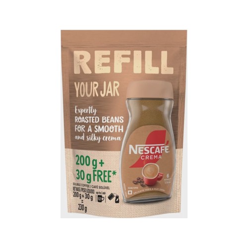 Nescafe Crema Roasted Beans Refill Instant Coffee