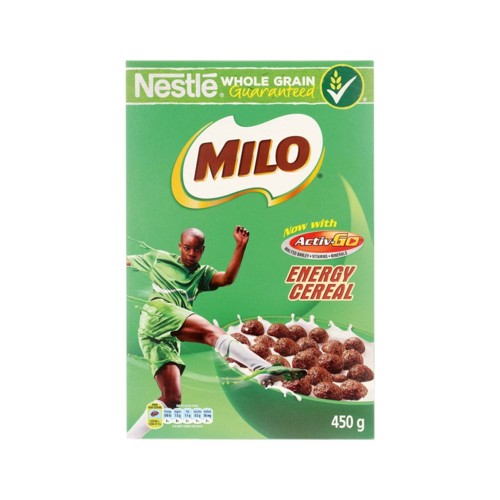 Nestle Milo Energy Cereal Box