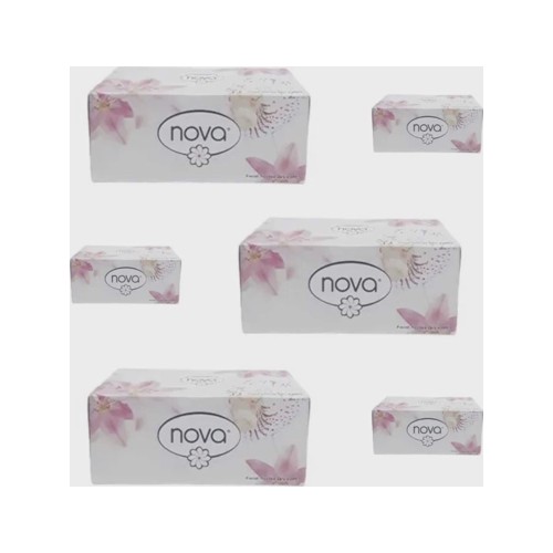 Nova Tissues 200 Sheets Per Box 6x Boxes Facial Dry
