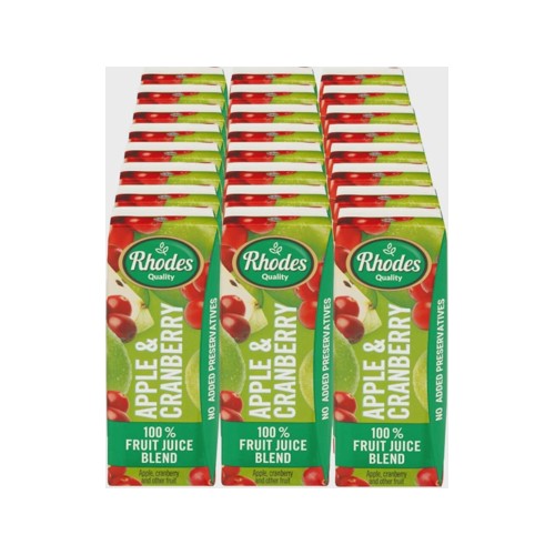 Rhodes Apple & Cranberry 100 Fruit Juice Blend
