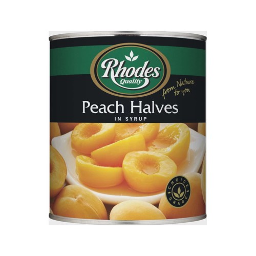 Rhodes Peach Halves in Syrup Fruits
