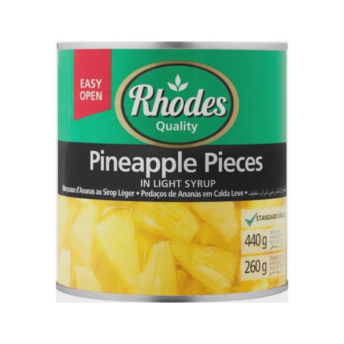 Rhodes Pineapple Pieces in Light Syrup Fruits