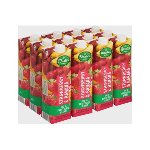 Rhodes Strawberry & Banana 100 Fruit Juice Blend