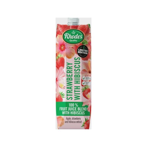 Rhodes Strawberry with Hibiscus 100 Fruit Juice Blend