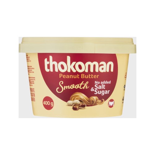 Thokoman Smooth Peanut Butter 400 g