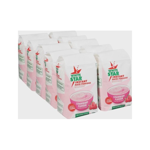 White Star Instant Maize Strawberry Flavour Box