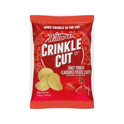 Willards Crinkle Cut Tangy Tomato Flavoured Potato Chip