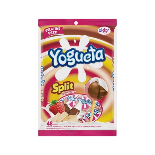 Yogueta Split Fruit Flavoured Lollipop