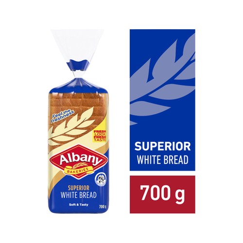 Albany Superior White Sliced Bread 700g