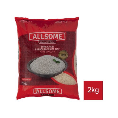 allsome parboiled white rice 2kg