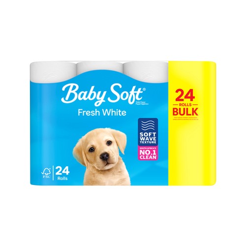 baby soft 2ply fresh white toilet paper 24 pack