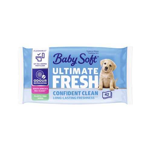 baby soft fresh white moist toilet tissue 42 pack