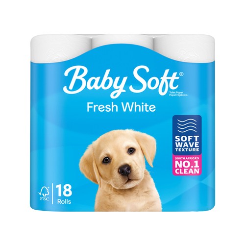 baby soft white 2 ply toilet paper 18 pack