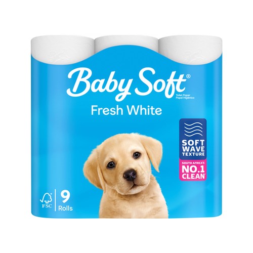 baby soft white 2 ply toilet paper 9 pack