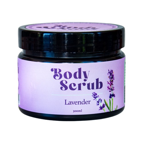 body & soul lavender body scrub 300ml