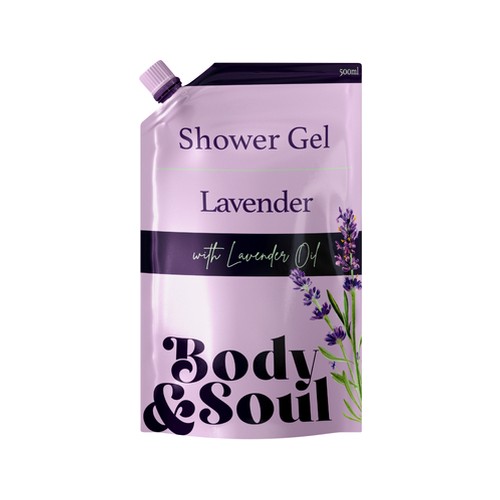 body & soul lavender shower gel 500g