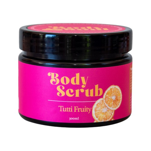 body & soul tutti fruity body scrub 300ml