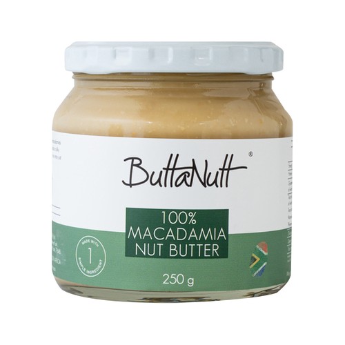 buttanutt roasted macadamia nut butter 250g spread