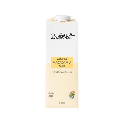 buttanutt vanilla macadamia milk 1l