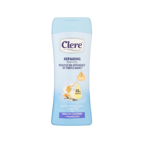 Clere Vanilla Honey Cream & Argan Oil Repairing Body Lotion 400ml
