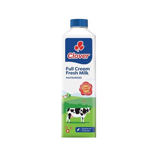 clover full cream fresh milk 1l