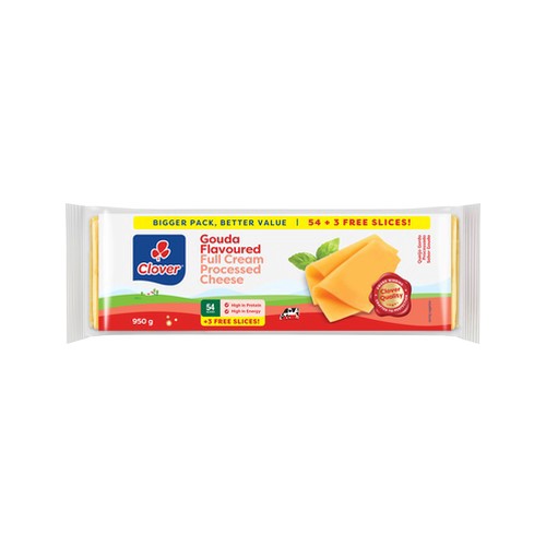 clover gouda processed cheese 950g