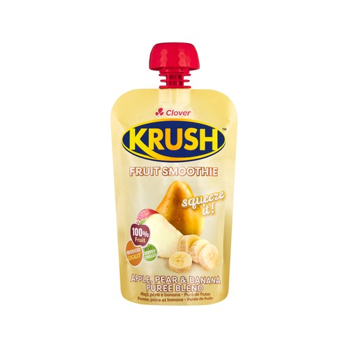 clover krush apple pear & banana puree blend 110ml