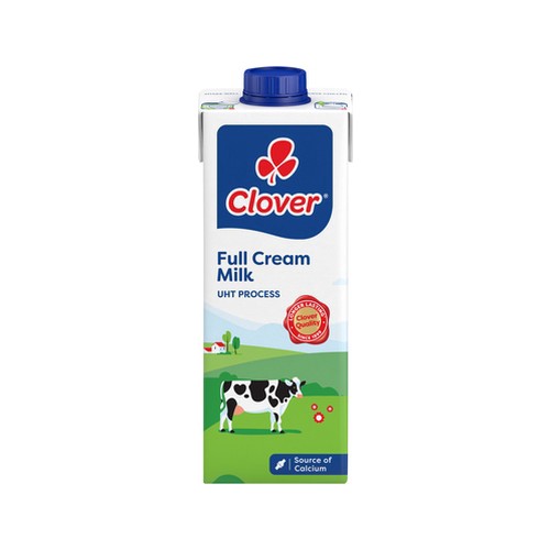 clover uht full cream long life milk 1l