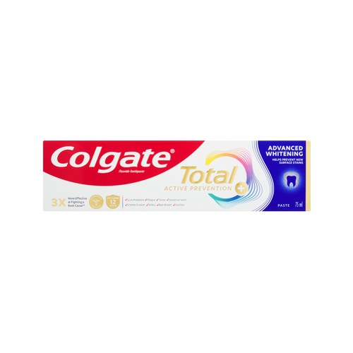 colgate total 12 advanced whitening antigerm multibenefit toothpaste 75ml