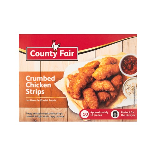 County Fair Crumbed Chicken Strips 10 pack 400g