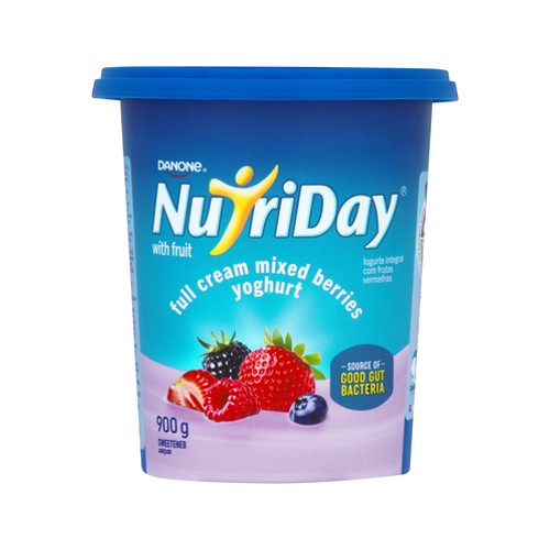Danone Nutriday Full Cream Mixed Berry Yoghurt 900g