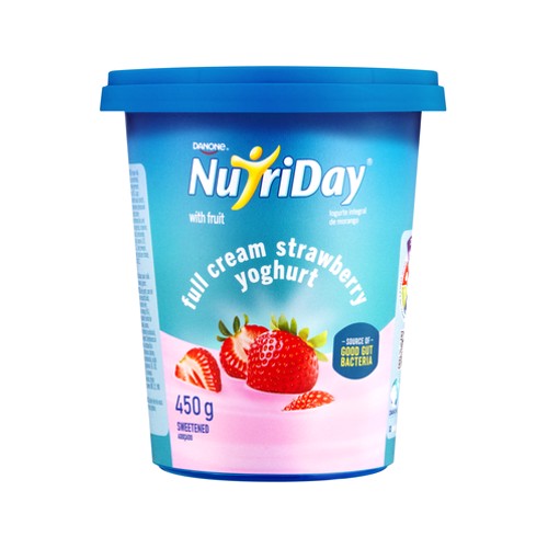 Danone Nutriday Full Cream Strawberry Yoghurt 450g