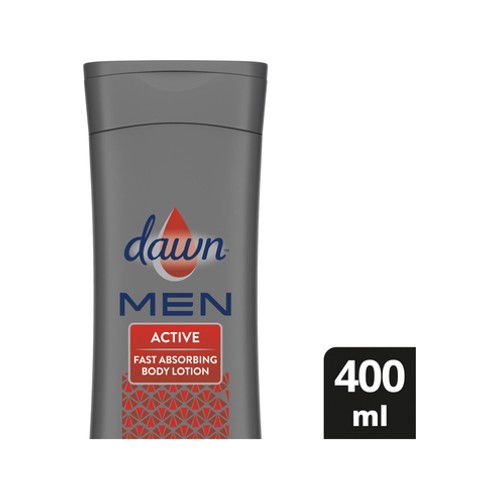 Dawn Men Active Fast Absorbing Body Lotion for Dry Skin 400ml
