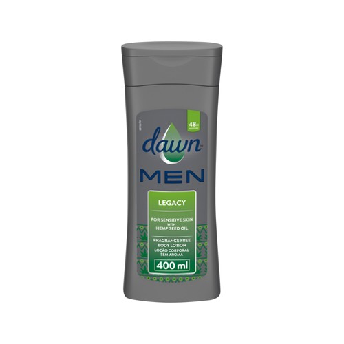 Dawn Men Legacy Fragrance Free Body Lotion for Sensitive Skin 400ml