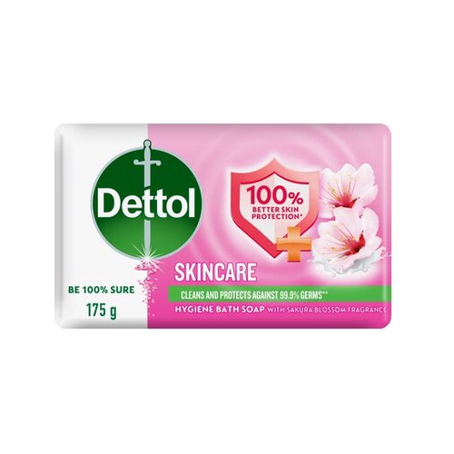 Dettol Skincare Hygiene Hand & Body Soap 175g