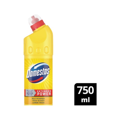 domestos lemon multipurpose stain removal thick bleach cleaner 750ml