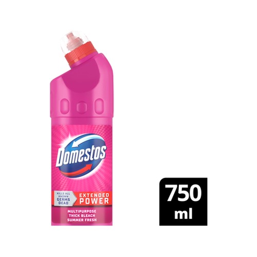 domestos summer multipurpose stain removal thick bleach cleaner 750ml