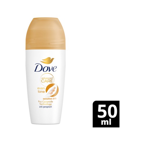 dove even tone sensitive antiperspirant roll on deodorant 50ml