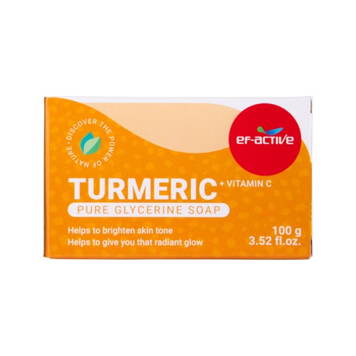 ef-active turmeric pure glycerine soap 100g