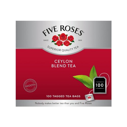 Five Roses Tagged Tea Bags 100 Pack